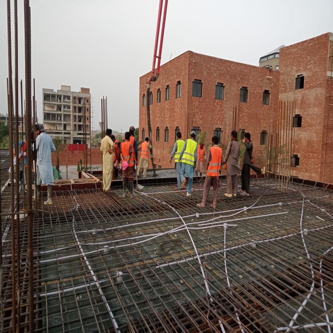 Completed exterior of a modern residential home